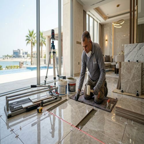 تركيب سيراميك الجبيل
