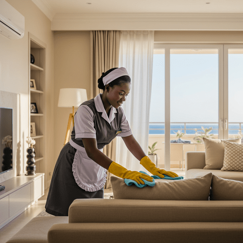 عاملة منزلية كينية بجده