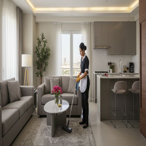 عاملة منزلية الخرج