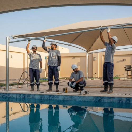 شركة تركيب مظلات مسابح بالنعيرية